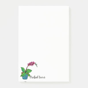 Waterverf orchidee Plant in mooie pot Post-it® Notes