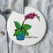 Waterverf orchidee Plant in mooie pot Ronde Button 6,0 Cm (In situ)