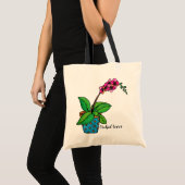 Waterverf orchidee Plant in mooie pot Tote Bag (Voorkant (product))
