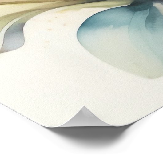 Waterverf Orchideeën 4:5 Poster (Hoek)