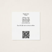 Waterverf Orchideeën & Monstera Leaf Visitekaartje (Achterkant)