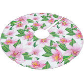 Waterverf Orchids Design 12 Kerstboom Rok (Gekanteld)