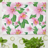 Waterverf Orchids Design 12 Theedoek (Gevouwen)