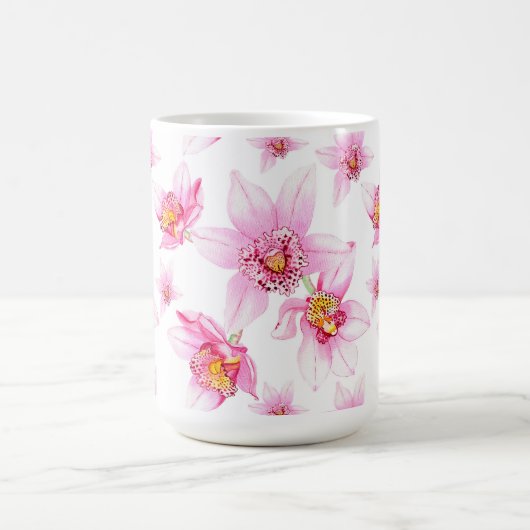 Waterverf Orchids Design 15 Koffiemok (Center)