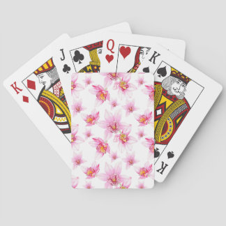 Waterverf Orchids Design 15 Pokerkaarten