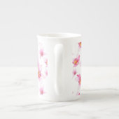 Waterverf Orchids Design 15 Porselein Kop (Achterkant)