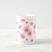 Waterverf Orchids Design 15 Porselein Kop (Voorkant)