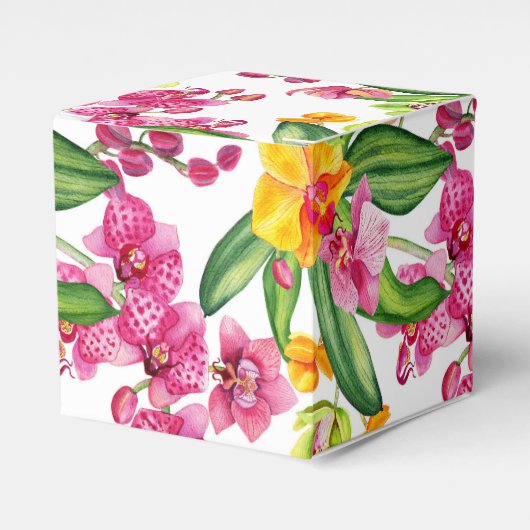 Waterverf Orchids Design 18 Bedankdoosjes (Voorkant Zijde)