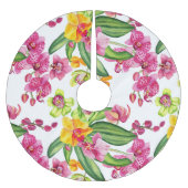 Waterverf Orchids Design 18 Kerstboom Rok (Voorkant)