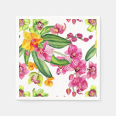 Waterverf Orchids Design 18 Servet (Voorkant)