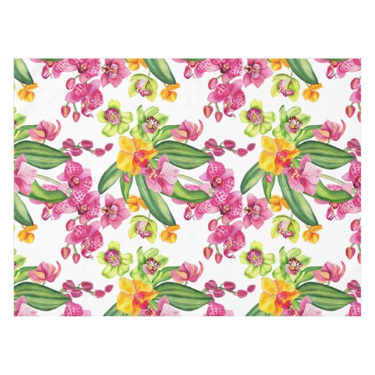 Waterverf Orchids Design 18 Tafelkleed (Voorkant (Horizontaal))