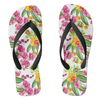 Waterverf Orchids Design 18 Teenslippers