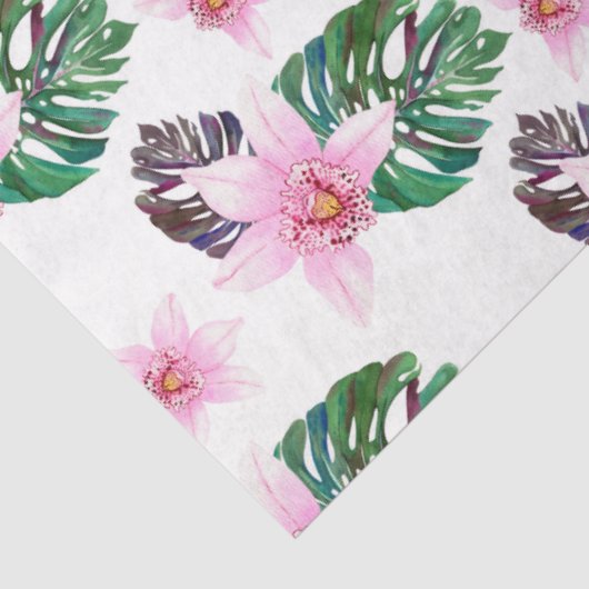 Waterverf Orchids Design 22 Tissuepapier (Detail)