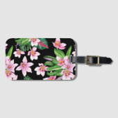 Waterverf Orchids Design 27 Bagagelabel (Voorkant (horizontaal))