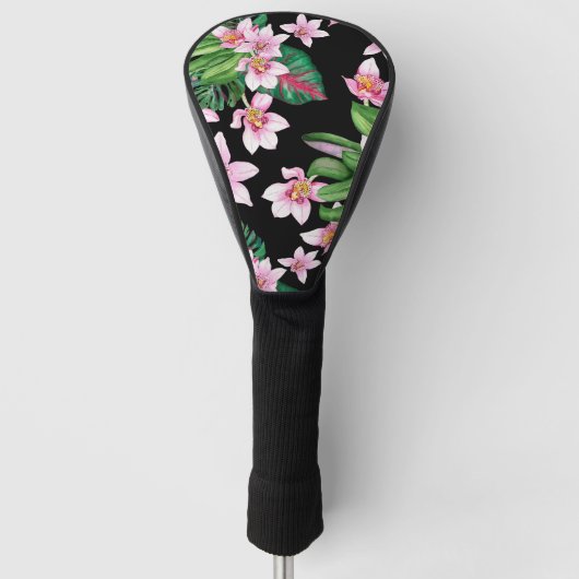 Waterverf Orchids Design 27 Golfheadcover (Voorkant)