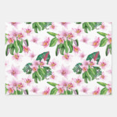 Waterverf Orchids Design 27 Inpakpapier Vel (Voorkant 3)