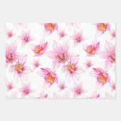 Waterverf Orchids Design 27 Inpakpapier Vel (Voorkant 2)