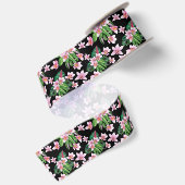 Waterverf Orchids Design 27 Satin Ribbon Satijnen Lint (Achterkant)