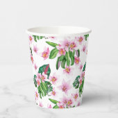 Waterverf Orchids Design 30 Papieren koppen Bekers (Links)