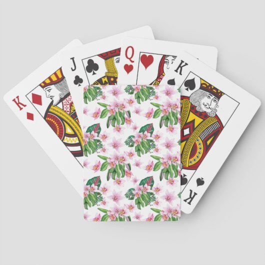 Waterverf Orchids Design 30 Pokerkaarten (Achterkant)