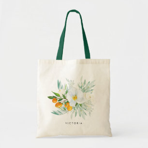 Waterverf Orchids en Kumquats Bridesmaid Tote Bag