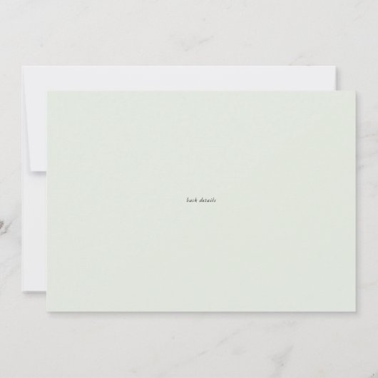 Waterverf Orchids en Kumquats Summer Wedding Save The Date (Achterkant)