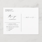 Waterverf Orchids en Kumquats Tropical Wedding Uitnodiging Briefkaart (Achterkant)