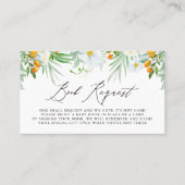 Waterverf Orchids & Kumquats Book Reuqest Kaart Plaatskaartje (Voorkant)