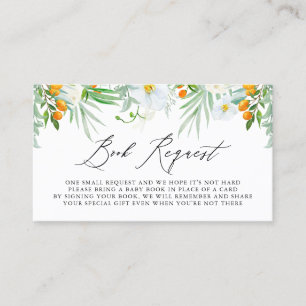 Waterverf Orchids & Kumquats Book Reuqest Kaart Plaatskaartje