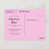 Waterverf Orchids Tropische bladeren Vrijgezellenf Briefkaart (Achterkant)