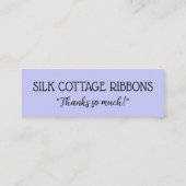 Waterverf Origineel Dank u Visitekaartje (Achterkant)