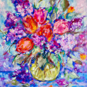 Waterverf Origineel Dank u Visitekaartje