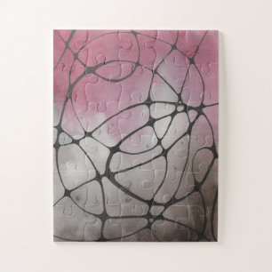 Waterverf Originele neurografie Kunst Puzzle  Legpuzzel