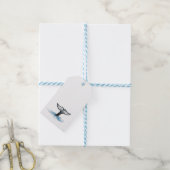 Waterverf Orka Staartvin Stickers Cadeaulabel (Met Touw)
