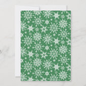 Waterverf Ornament CHRISTMAS HOLIDAY OPEN HUUSE Kaart (Achterkant)