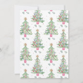 Waterverf Ornament Exchange Invitation Kaart (Achterkant)