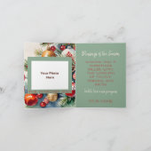 Waterverf  Ornament Foto Craft Christmas Kaart (Binnen)