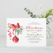 Waterverf Ornament kerstfeest Kaart (Staand voorkant)