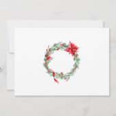 Waterverf Ornament kerstfeest Kaart (Achterkant)