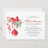 Waterverf Ornament kerstfeest Kaart (Voorkant)