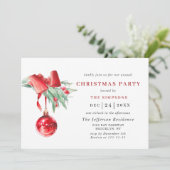 Waterverf Ornament kerstfeestdag in vivita Kaart (Staand voorkant)