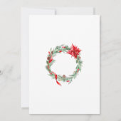 Waterverf Ornament kerstfeestdag Kaart (Achterkant)