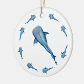 Waterverf ornament walvishaai (Links)