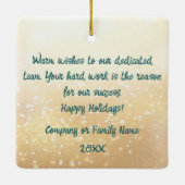 "Waterverf Ornamenten" Keramisch Ornament (Achterkant)