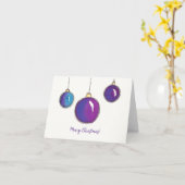 Waterverf Ornamenten Kerst Kaart (Gele Bloem)