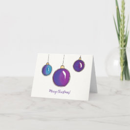Waterverf Ornamenten Kerst Kaart