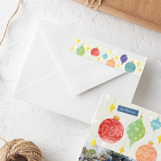 Waterverf Ornamenten Kerstvakantie