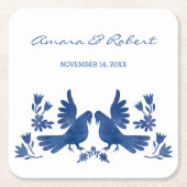 WATERVERF OTOMI BIRDS KARTONNEN ONDERZETTERS (Voorkant)