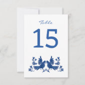 WATERVERF OTOMI BIRDS NAVY KAART (Voorkant)