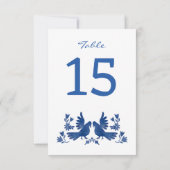 WATERVERF OTOMI BIRDS NAVY KAART (Achterkant)